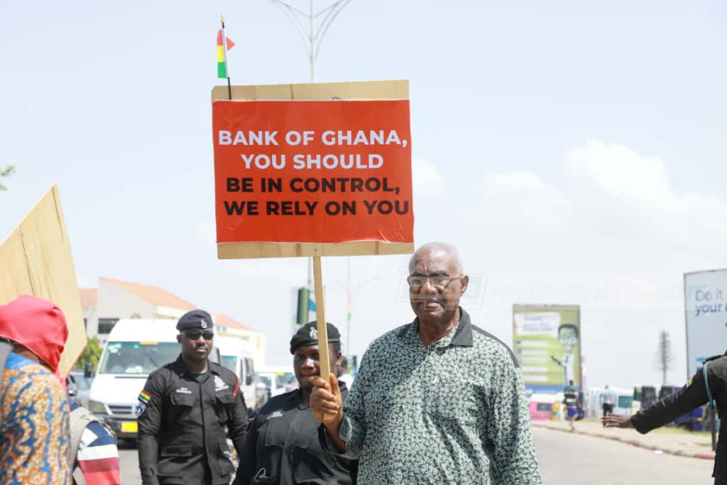 Photos from Locked-up Investment Holders protest