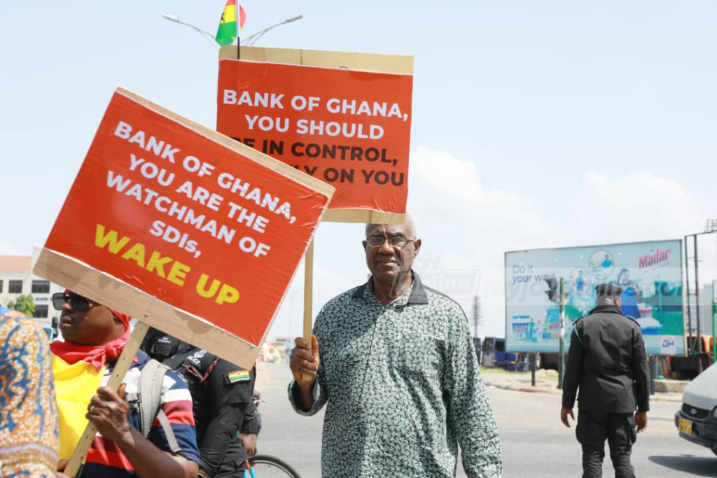 Photos from Locked-up Investment Holders protest