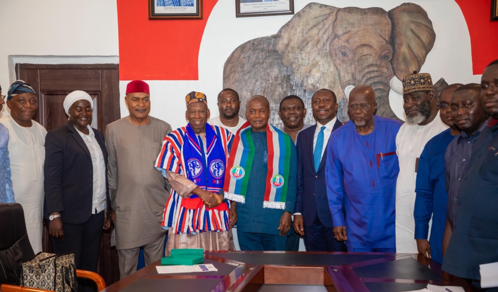 Stephen Ntim confers with executives of Nigeria’s APC Party