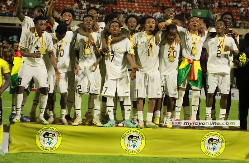 Photos: Black Satellites win gold at 13th African Games after beating Uganda