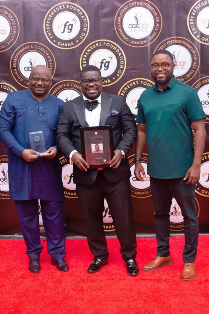Obour wins Most Innovative CEO at Ghana Entrepreneur and Corporate Executive Awards