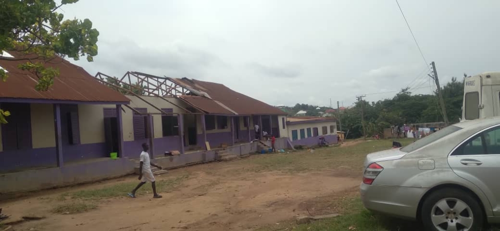 Students at Ejisu SHTS displaced as rainstorm damages boys' dormitory roof