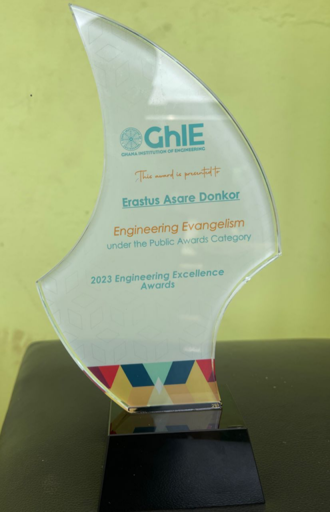 MGL's Erastus Asare Donkor honoured by Ghana Institution of Engineers