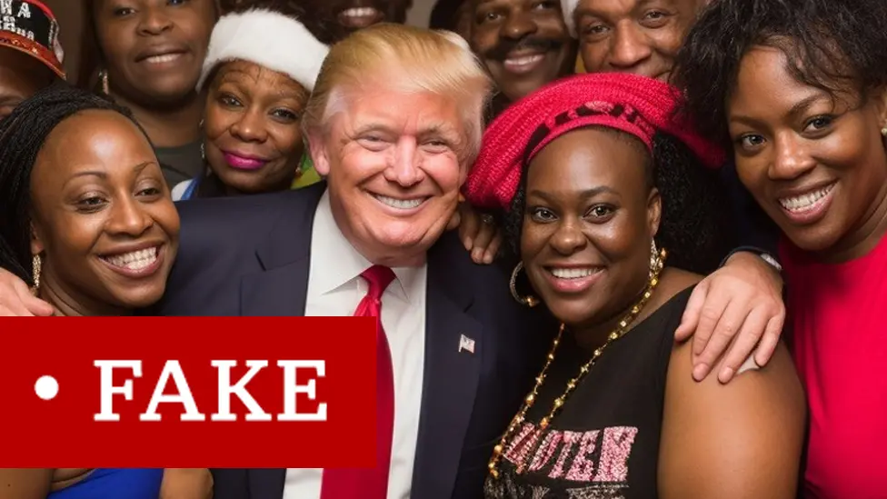 Trump supporters target black voters with faked AI images