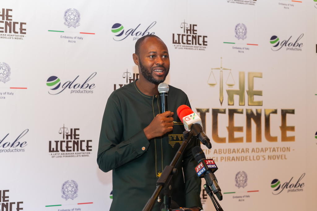 Latif Abubakar partners Italian Embassy to stage 'The Licence'