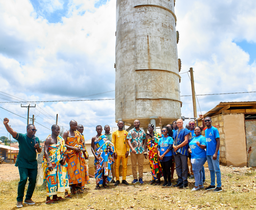 Kasapreko, GIZ support Bonuama community with ambulance, water storage plant