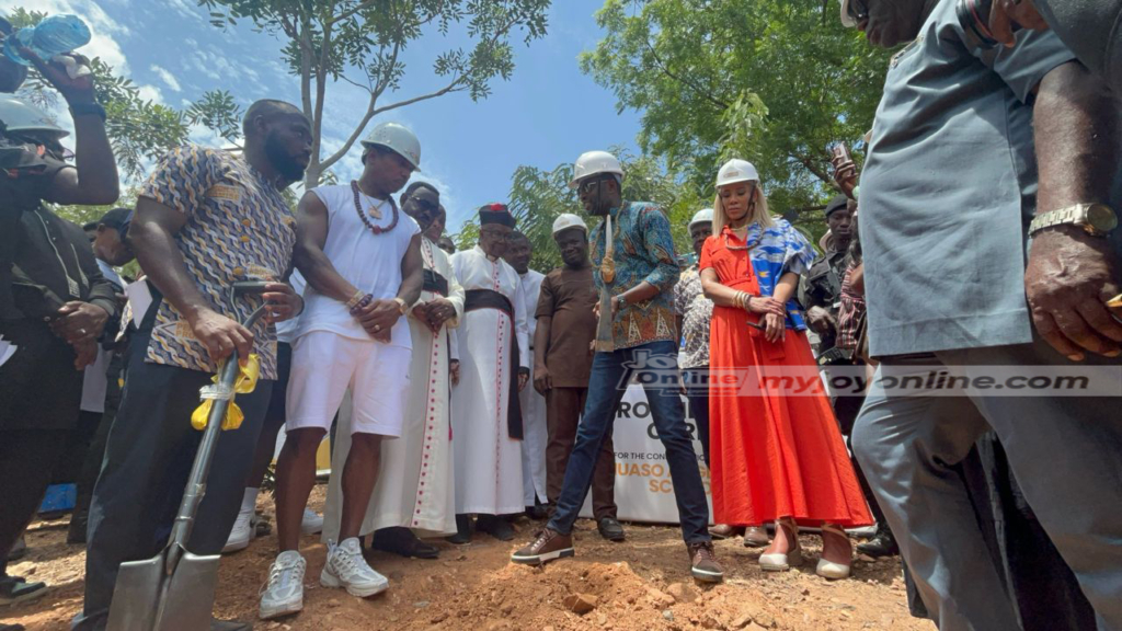 Ja Rule breaks ground for construction of classroom block at Nuaso
