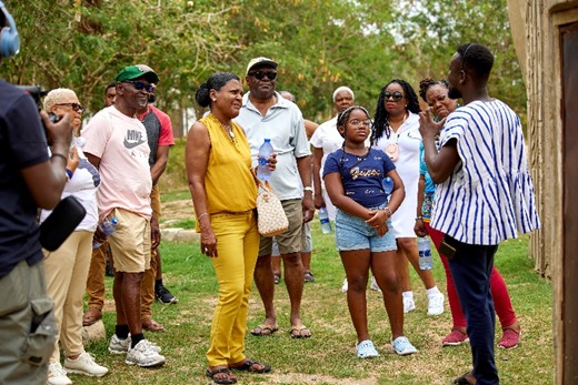 22 Bahamians make their first pilgrimage to Ahanta in Ghana led by the Junkanoo Goddess, Angelique McKay