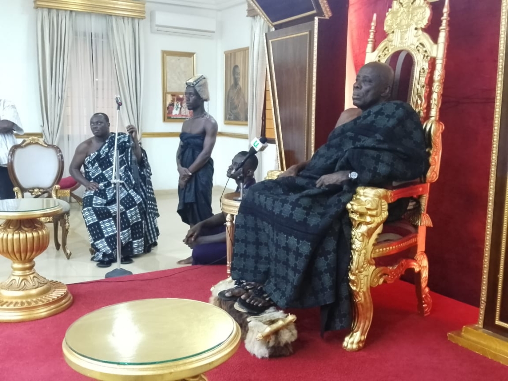 Adoagyiri Zongo chiefs call on Okyehene, reaffirm allegiance to Okyeman