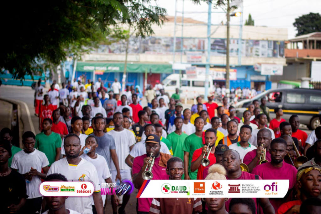 Hundreds turn out for Luv FM/Telecel Fitness Walk in Kumasi