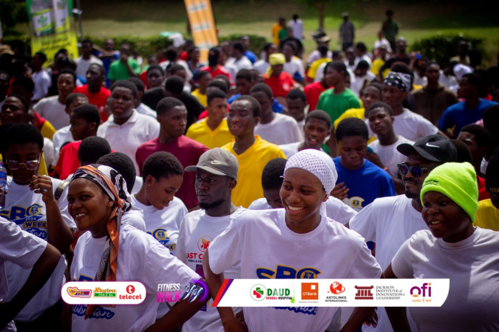 Hundreds turn out for Luv FM/Telecel Fitness Walk in Kumasi