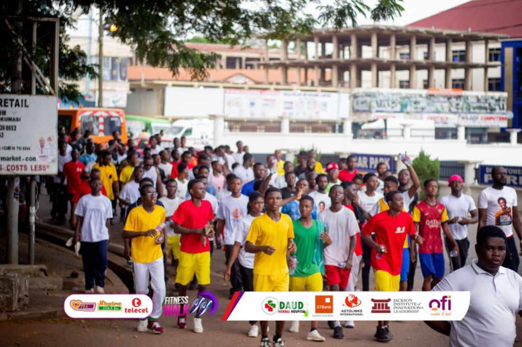 Hundreds turn out for Luv FM/Telecel Fitness Walk in Kumasi