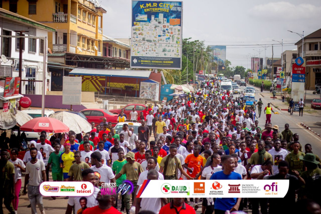 Hundreds turn out for Luv FM/Telecel Fitness Walk in Kumasi