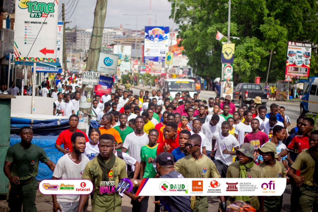 Hundreds turn out for Luv FM/Telecel Fitness Walk in Kumasi