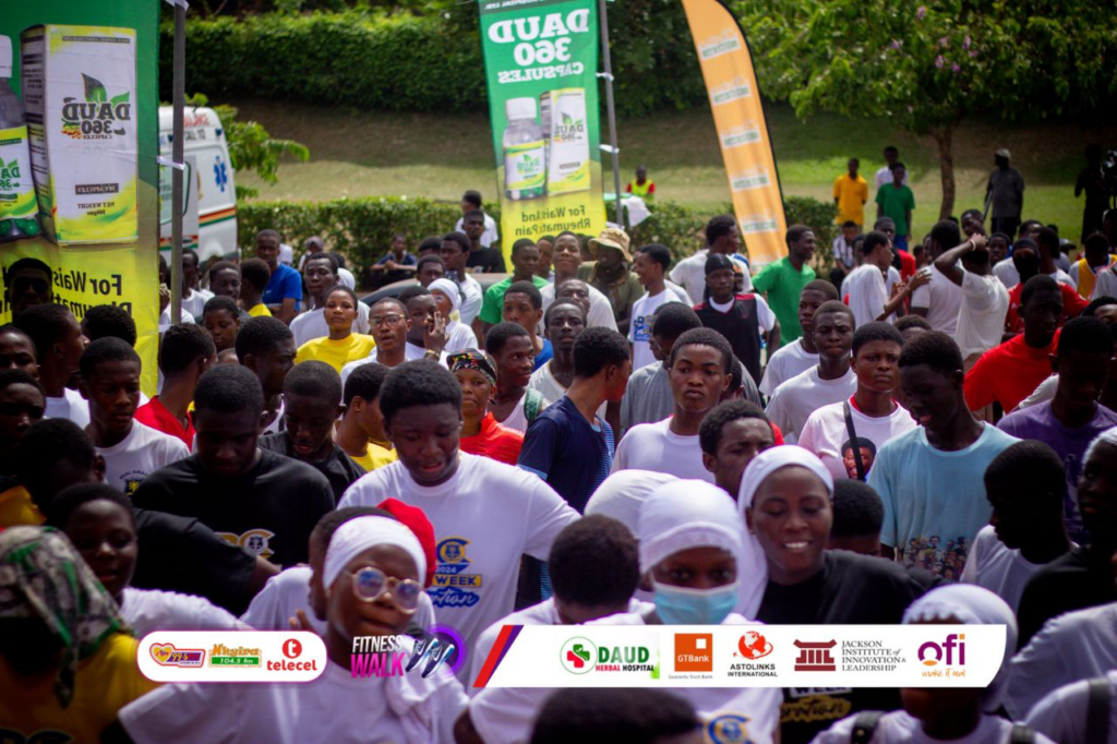 Hundreds turn out for Luv FM/Telecel Fitness Walk in Kumasi