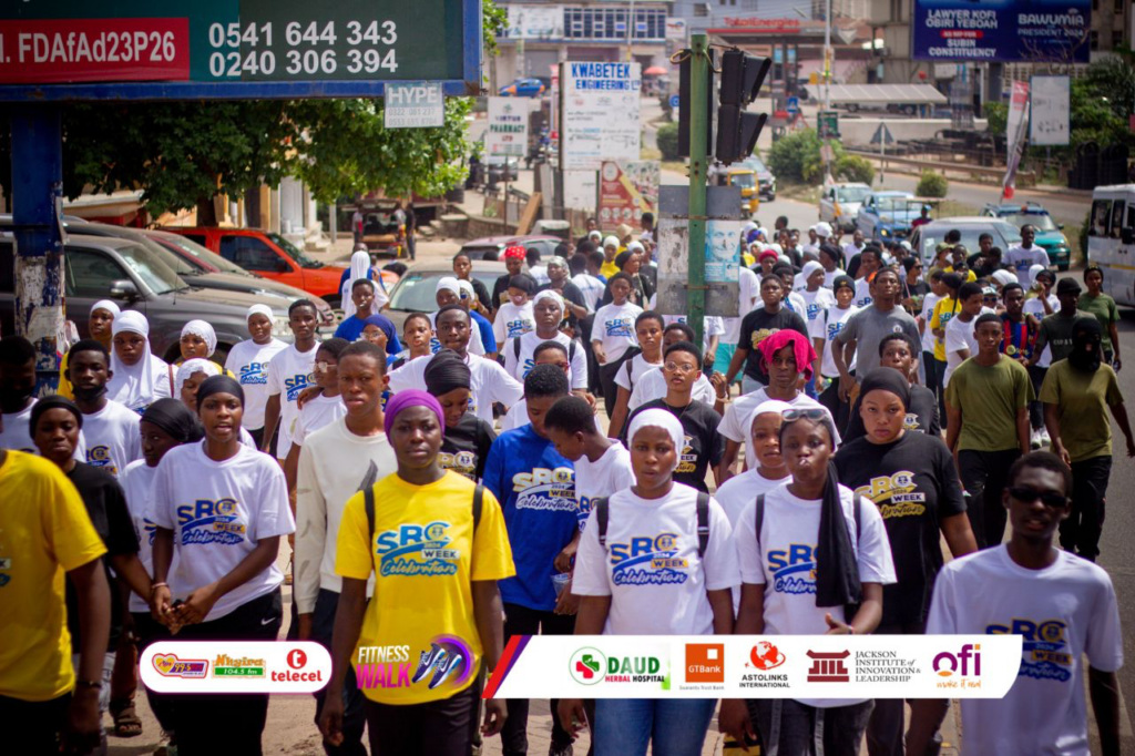 Hundreds turn out for Luv FM/Telecel Fitness Walk in Kumasi