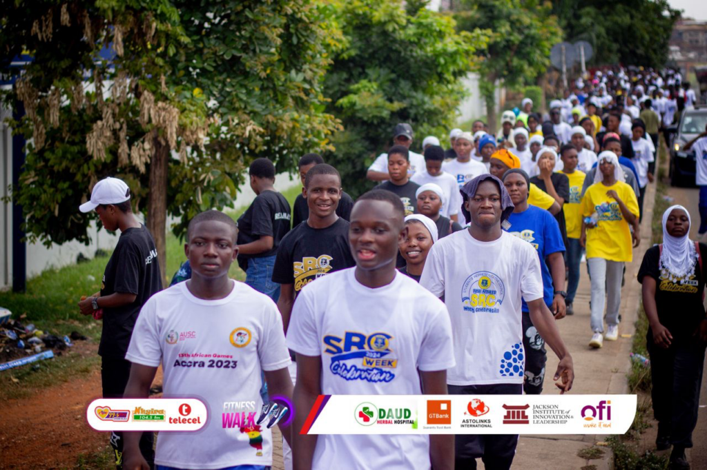 Hundreds turn out for Luv FM/Telecel Fitness Walk in Kumasi