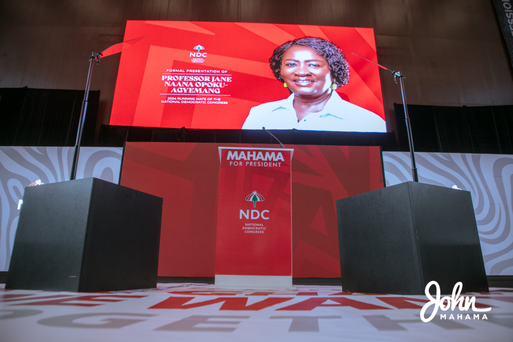 See colourful outdoor of Prof Naana Opoku-Agyemang as NDC's running mate