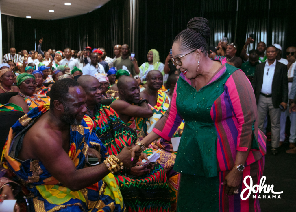 See colourful outdoor of Prof Naana Opoku-Agyemang as NDC's running mate