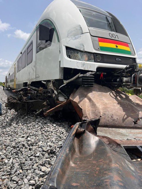 New Ghana train on test run involved in accident