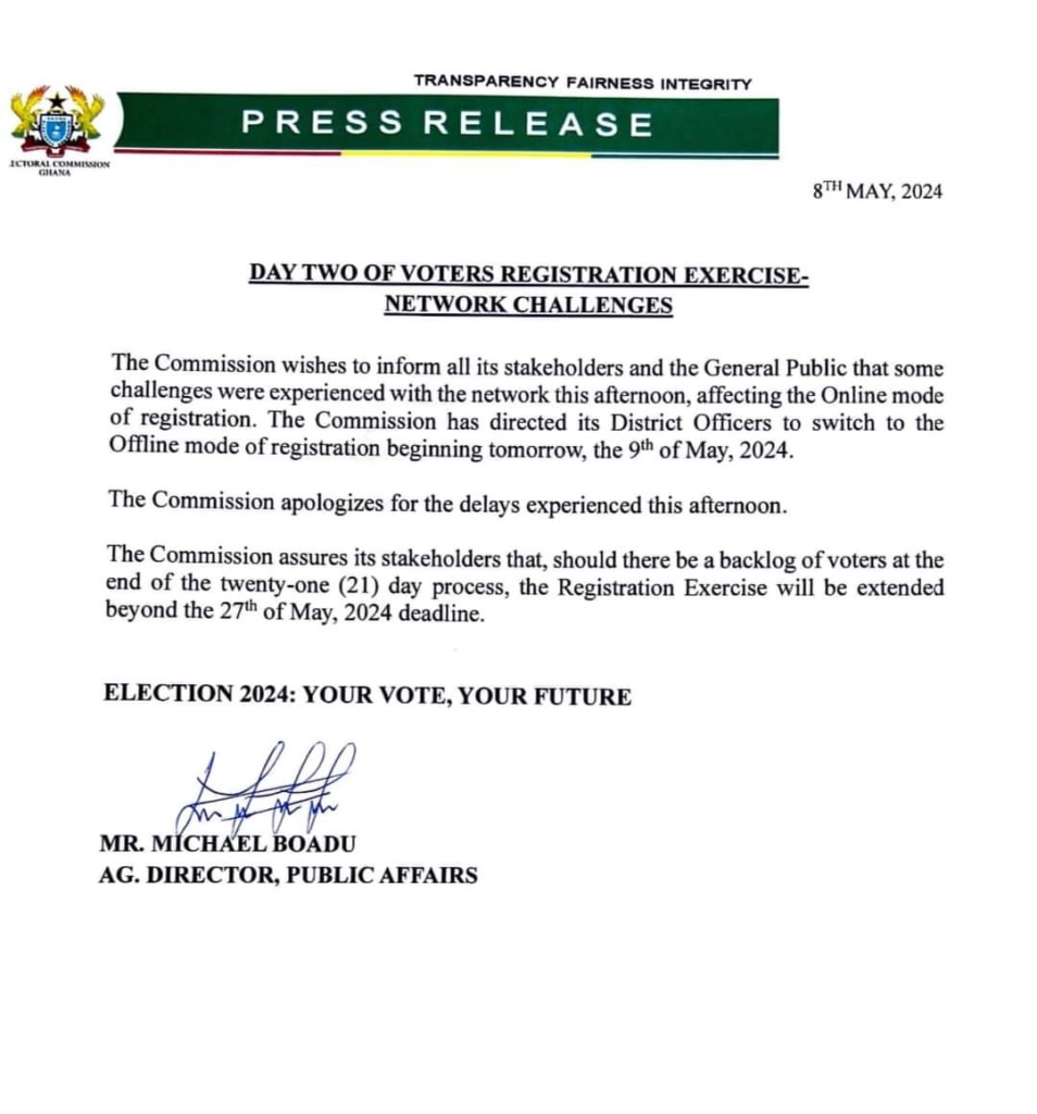 Limited registration: EC instructs district officers to transition to offline mode