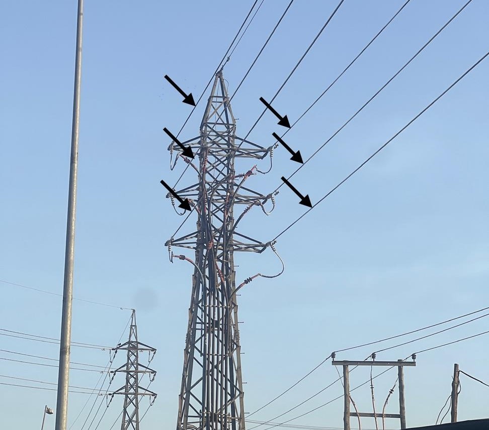 Work progresses on the 33Kv transmission line upgrade project in Kumasi