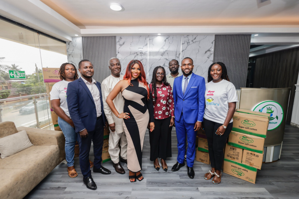 Reflo Company Ltd supports Hasaacas Ladies with GH¢20,000 worth of sanitary pads