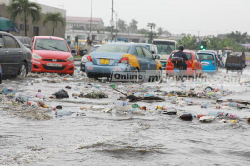 Accra A little downpour, plenty plastics