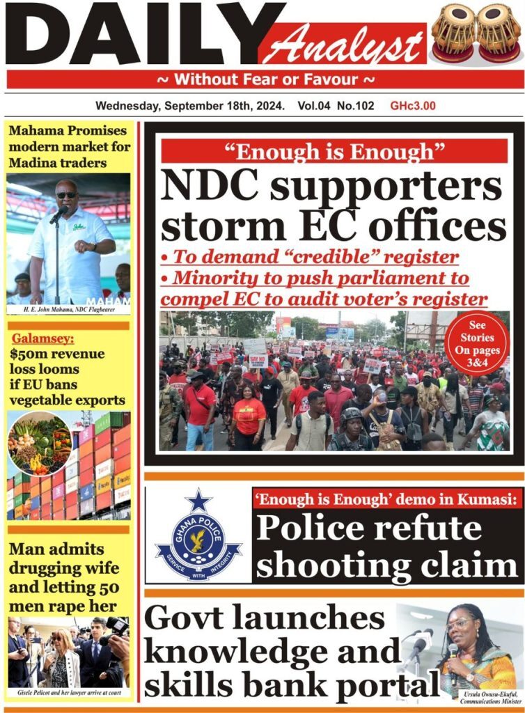 Today's front pages Wednesday September 18 2024
