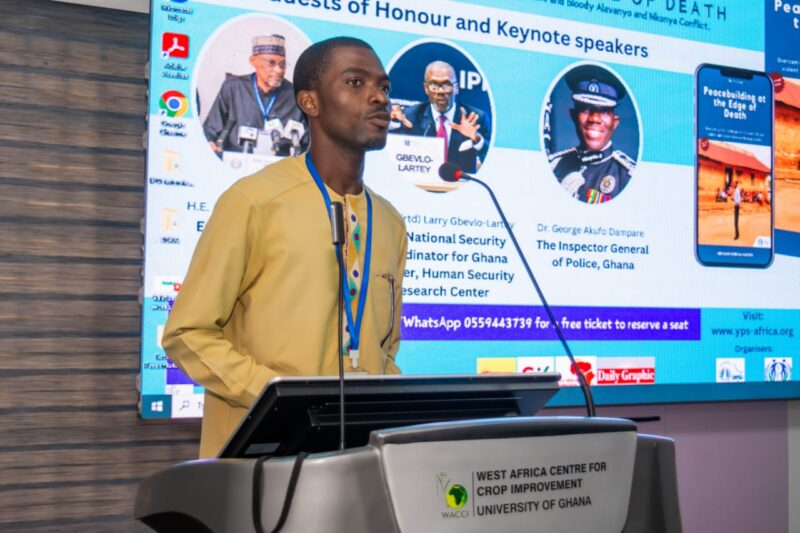 Abraham Klutsey draws global attention as he launches “Peacebuilding at