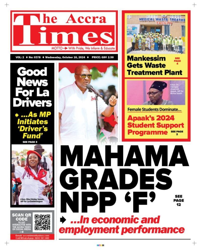 Today's front pages: Wednesday, October 16, 2024