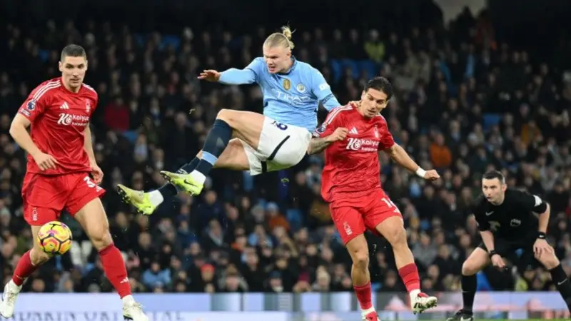 Manchester City ends seven-game winless streak by beating Forest