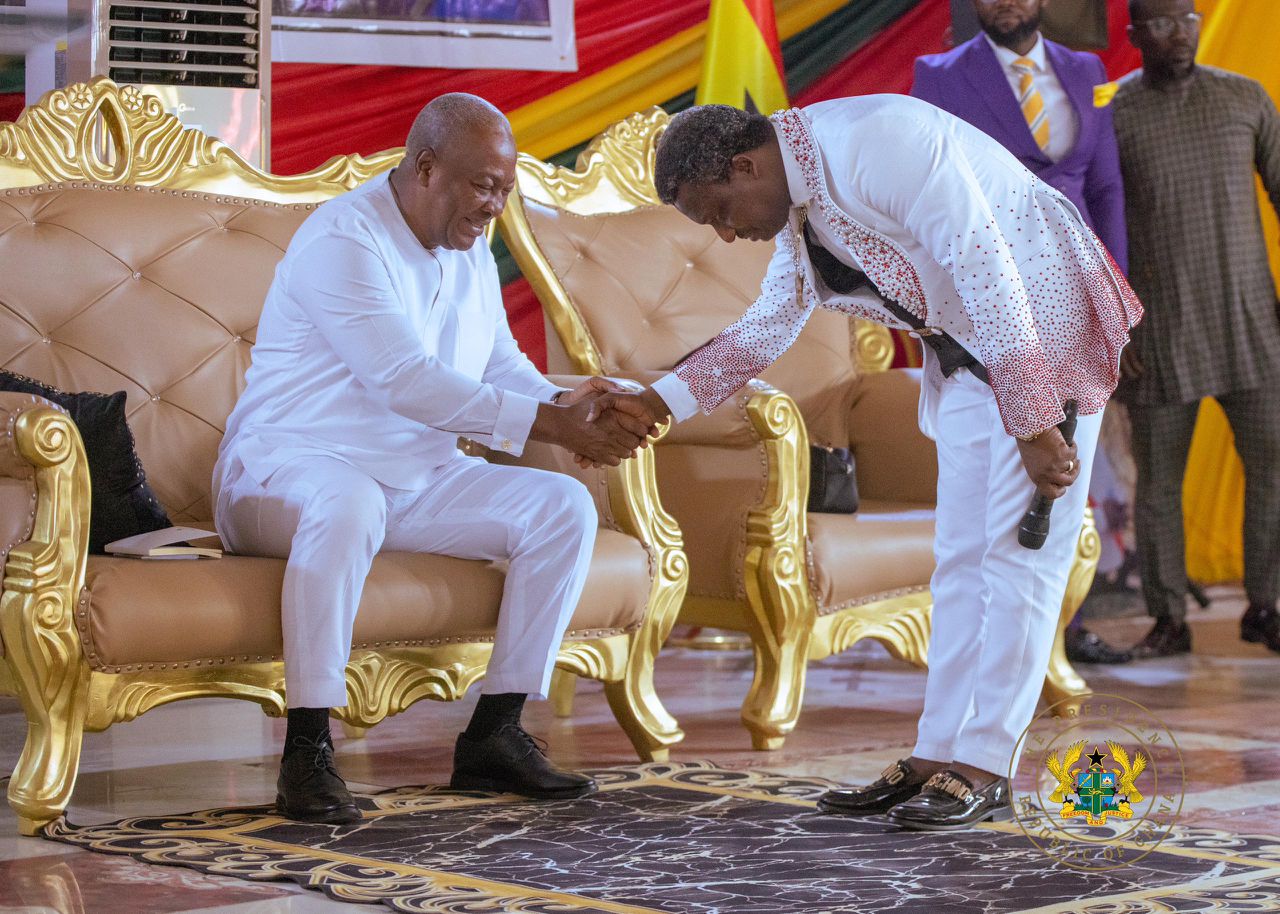 Mahama Worships At Opambour S Ebenezer Miracle Worship Centre Myjoyonline