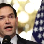 Marco Rubio speaks after he is sworn in as secretary of state by US Vice President JD Vance at the Eisenhower Executive Office Building in Washington on January 21, 2025. Kevin Lamarque/Reuters