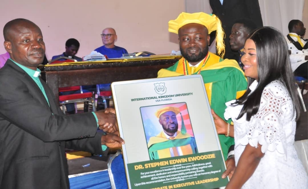 Stephen Edwin Ewoodzie receives a doctorate for community development – MyJoyOnline