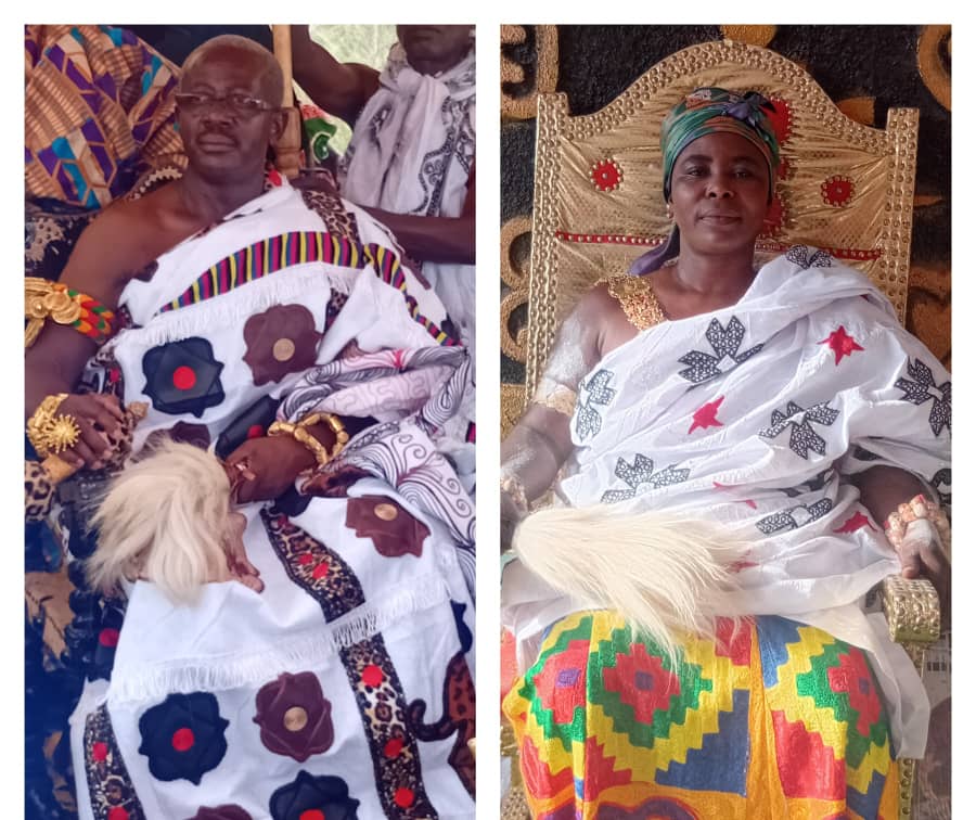 Kwaafo-Kwahu hemaa Nana Akosua Asantewaa congratulates new Kwahu chief on his inauguration – MyJoyOnline