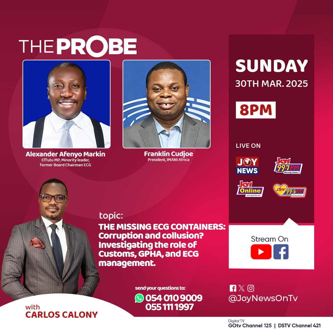 The Probe to discuss ECG’s missing containers scandal 2 The Probe