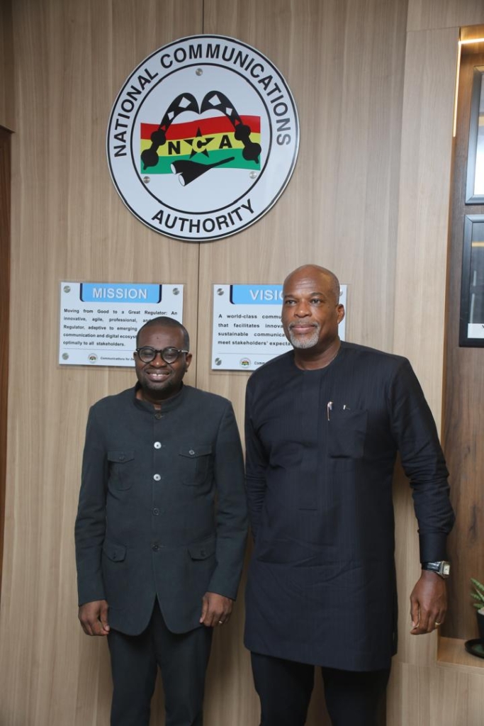 Afriwave Telecom pays a working visit to NCA boss – MyJoyOnline