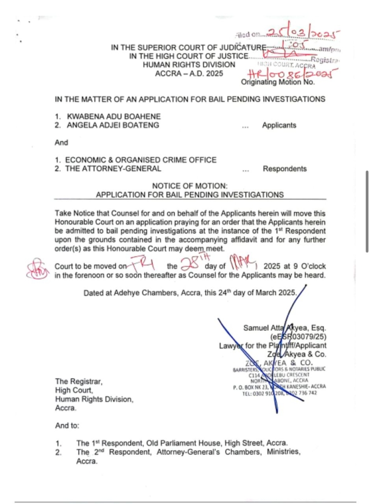Adu-Boahene and wife sue AG and EOCO over bail condition 2 WhatsApp Image 2025 03 26 at 13.23.14 ae2cd9eb