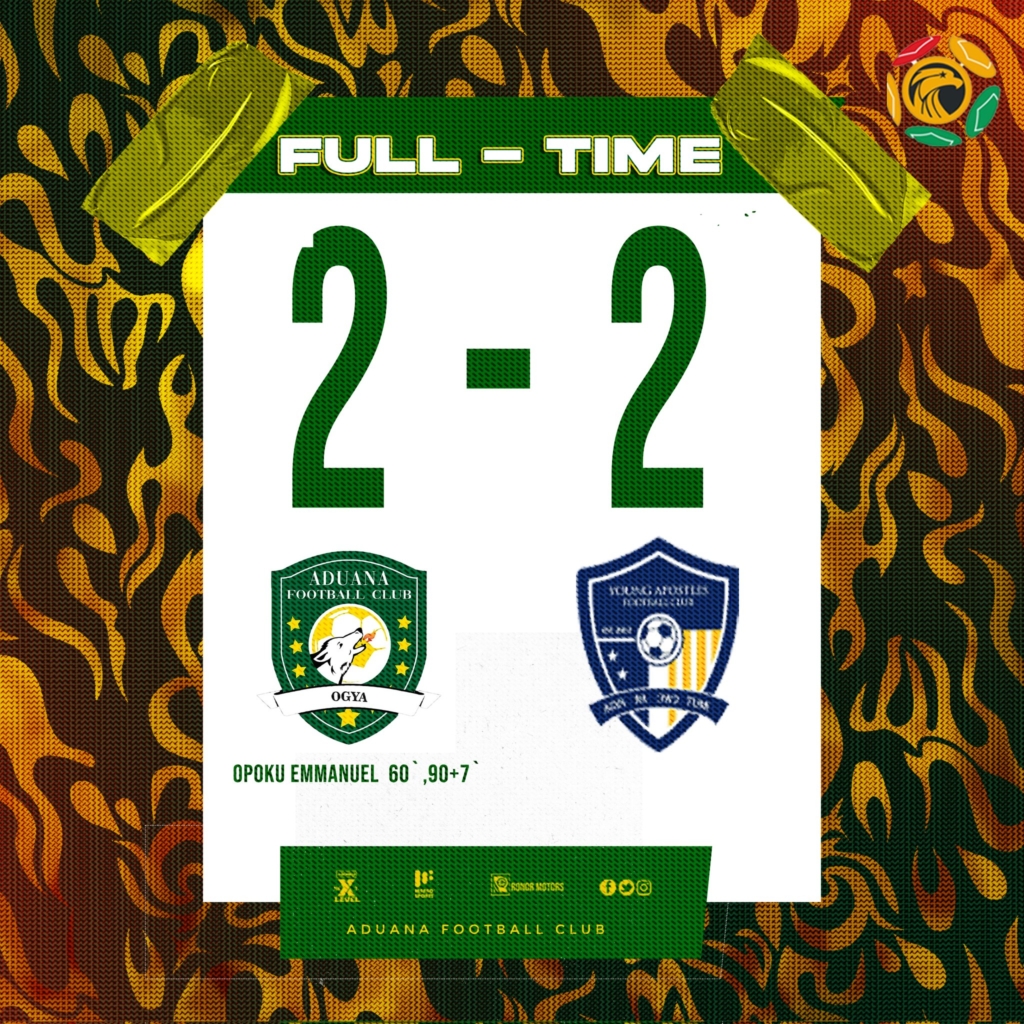 GPL 2024/25: Young Apostles draw with Aduana in Dormaa  – MyJoyOnline