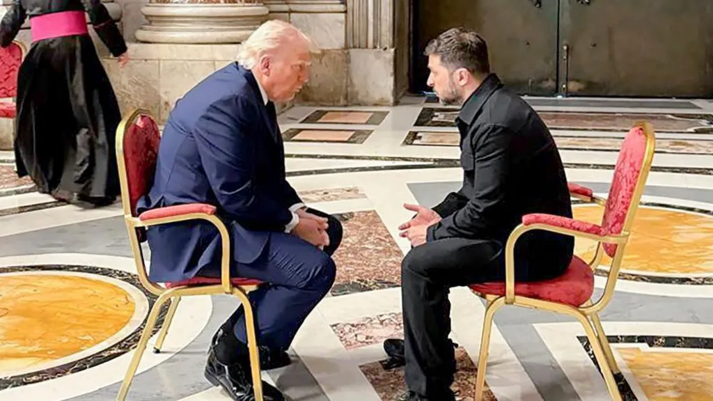 Trump questions Putin’s desire for peace after meeting Zelensky at the Vatican – MyJoyOnline