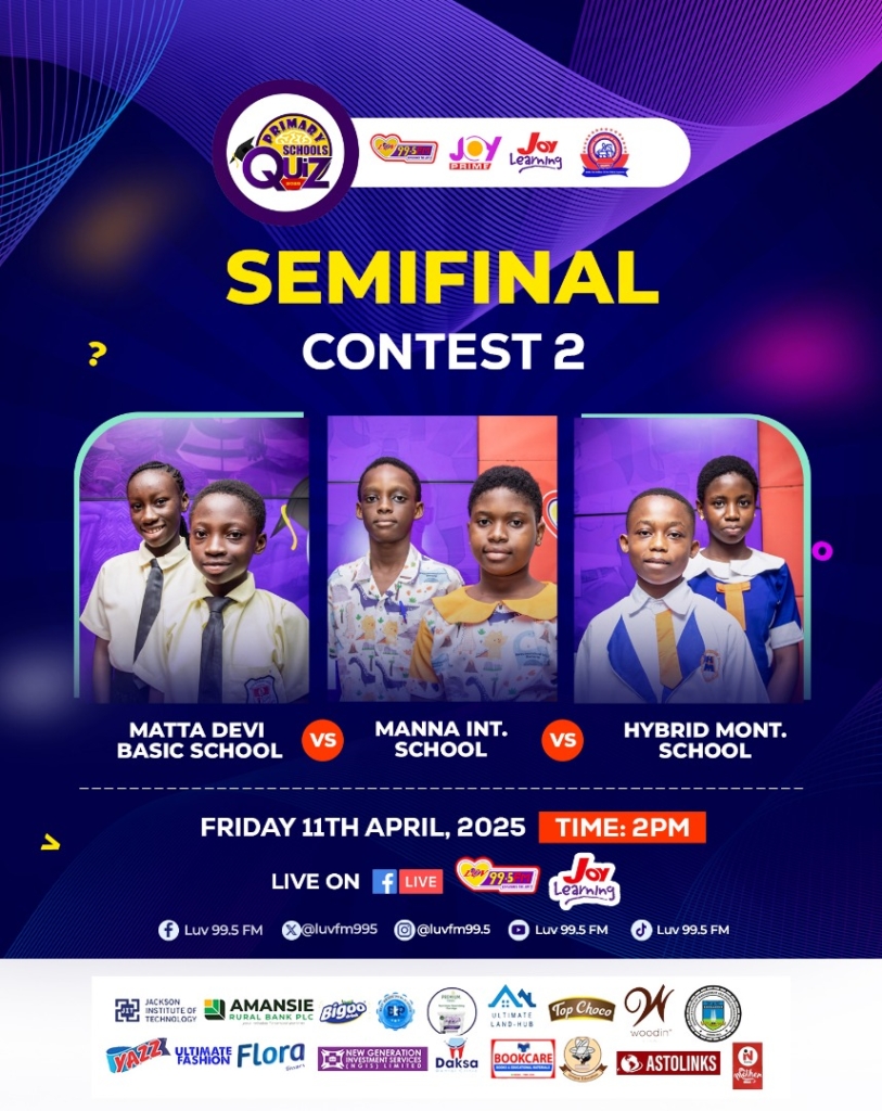 9 schools qualify to semi-finals of 2025 Luv FM Primary Schools Quiz – MyJoyOnline