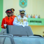 Pictures: Mahama wears naval uniform to Ghana Military Academy graduation