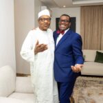 Outgoing AfDB president visits Buhari, expresses gratitude for support