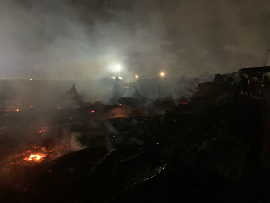 One dead in fire at Madina Redco, over 150 structures destroyed – MyJoyOnline
