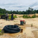 Galamsey: 9 arrested, 4 excavators seized in raid at Akani