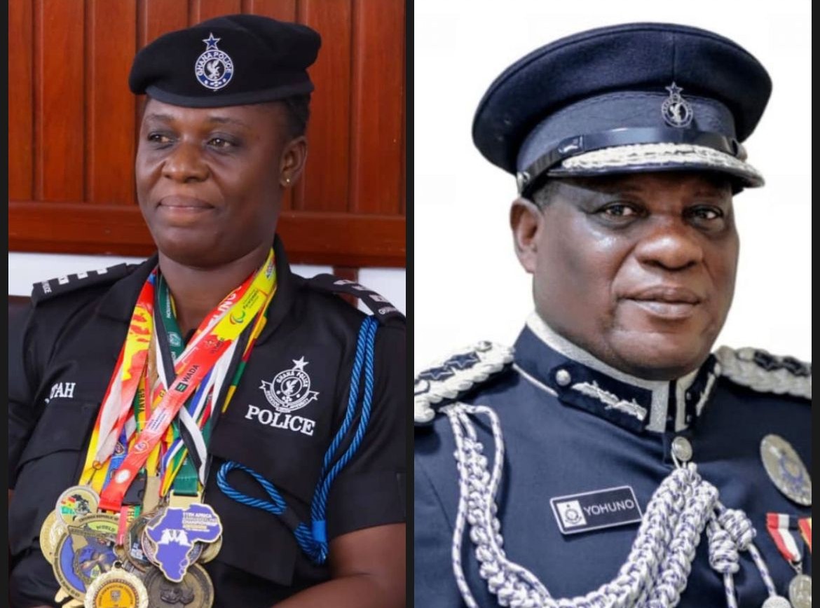 IGP promotes armwrestling champion Grace Minta from Inspector to Chief Inspector 2 Grace Minta IGP 1