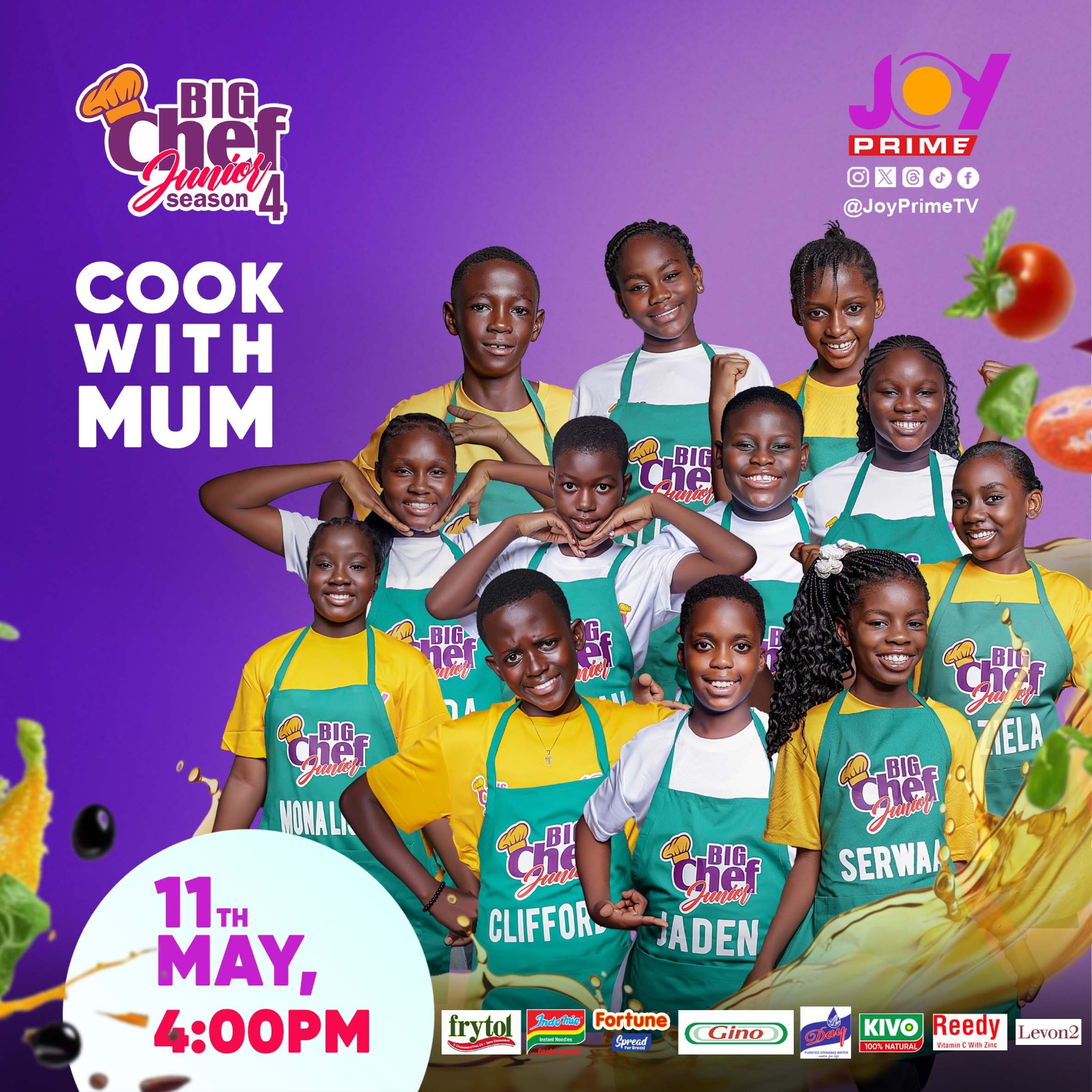 Big Chef Junior S4: Contestants make first kitchen appearance with their mothers 2 Mothers Day Challenge
