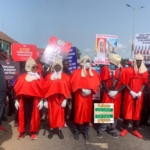 CJ Suspension demo: Check out Tema West residents’ unique outfit (Photos)