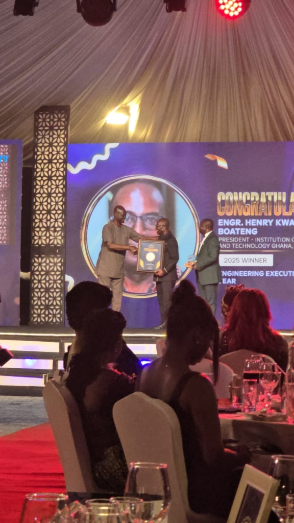 Henry Kwadwo Boateng honoured with Engineering Executive Award Henry Kwadwo Boateng honoured with Engineering Executive Award